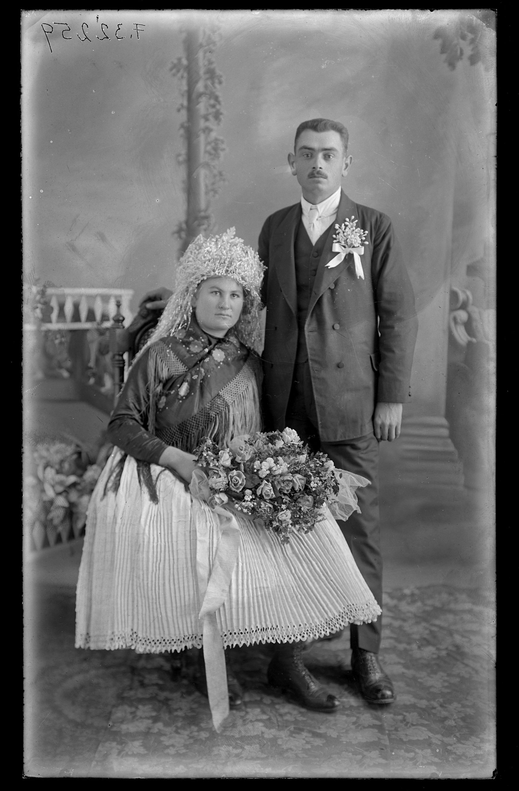 Menyasszony és vőlegény esküvői fotója