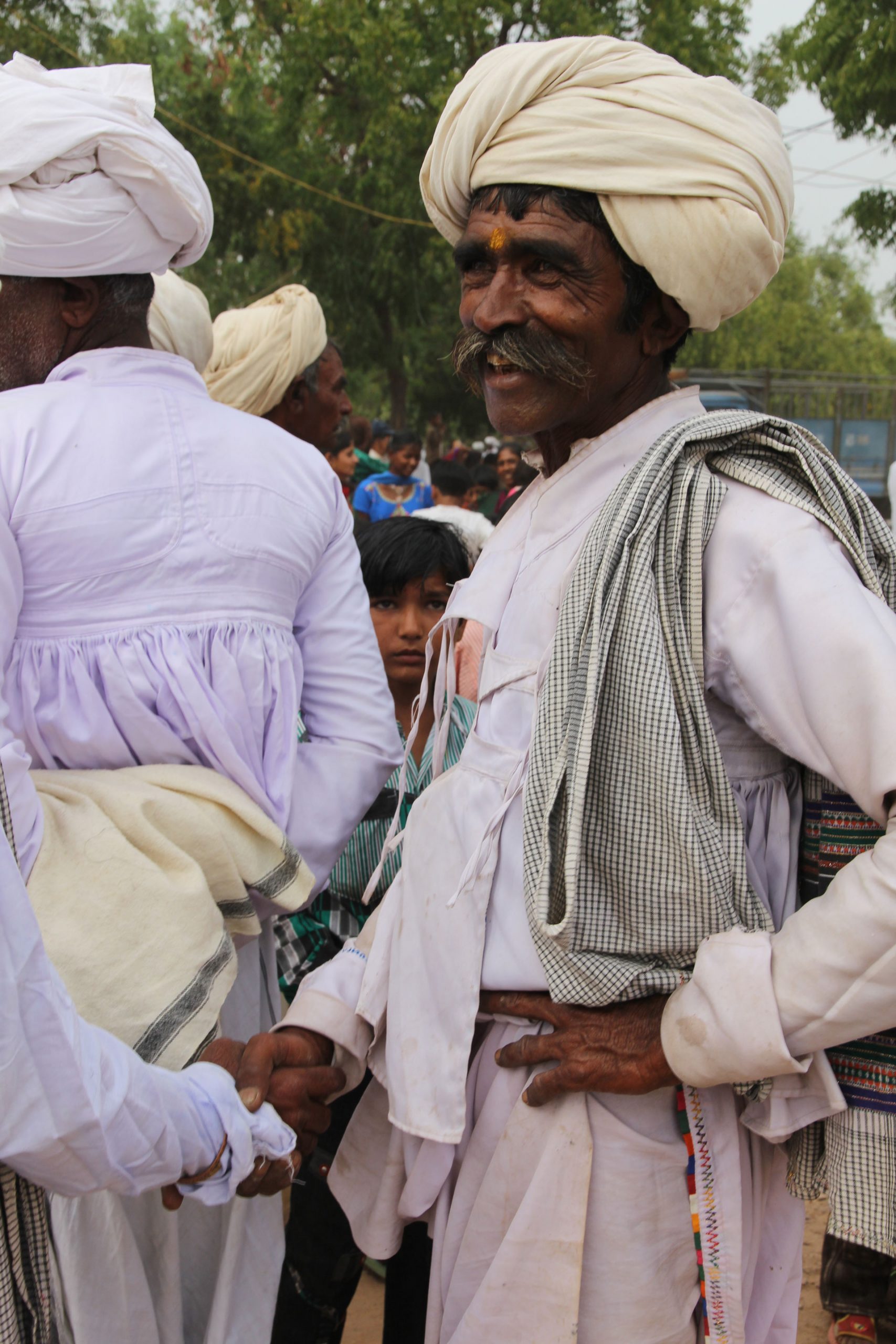 Rabari férfi a Holi hindu ünnepen